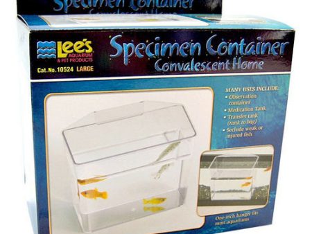 Specimen Container Convalescent Home Large - 7 L x 3.25 W x 6 H by Lee s For Discount